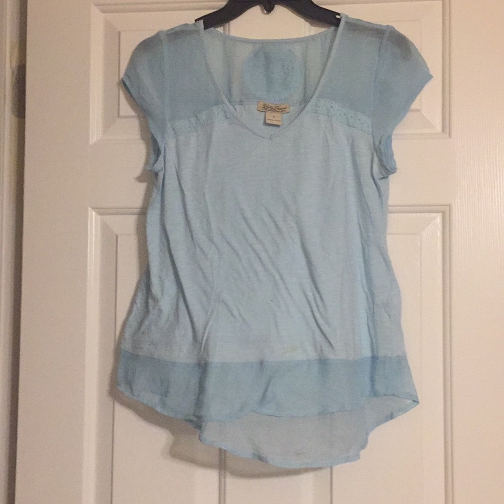 embroidered lace t-shirt